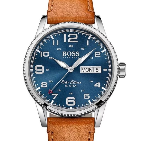 Hugo Boss Mens Watch Pilot Edition 44mm - Picture 1 of 6